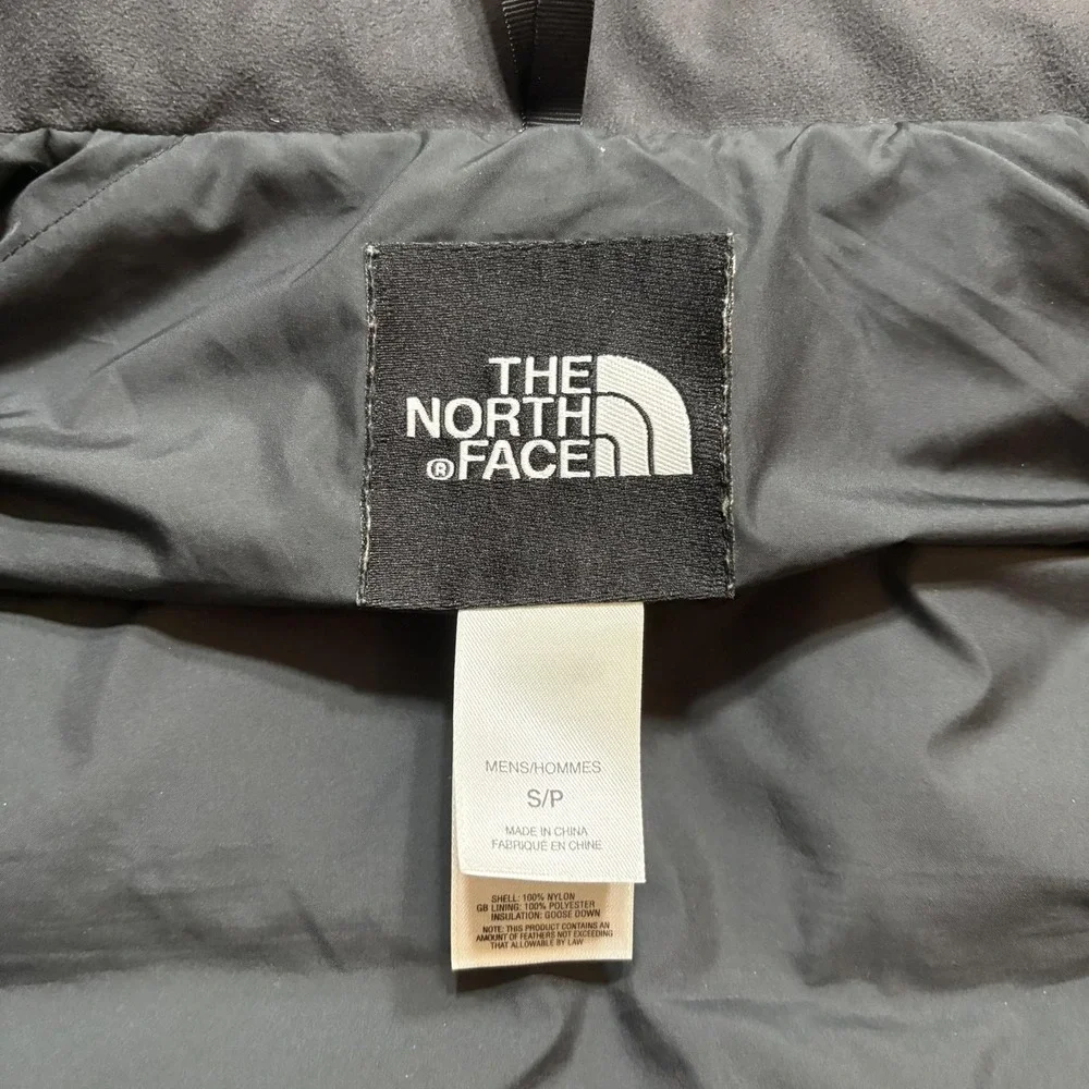 The North Face 550 Vest Mens Small Black Down Puffer Full Zip Outdoor Hiking